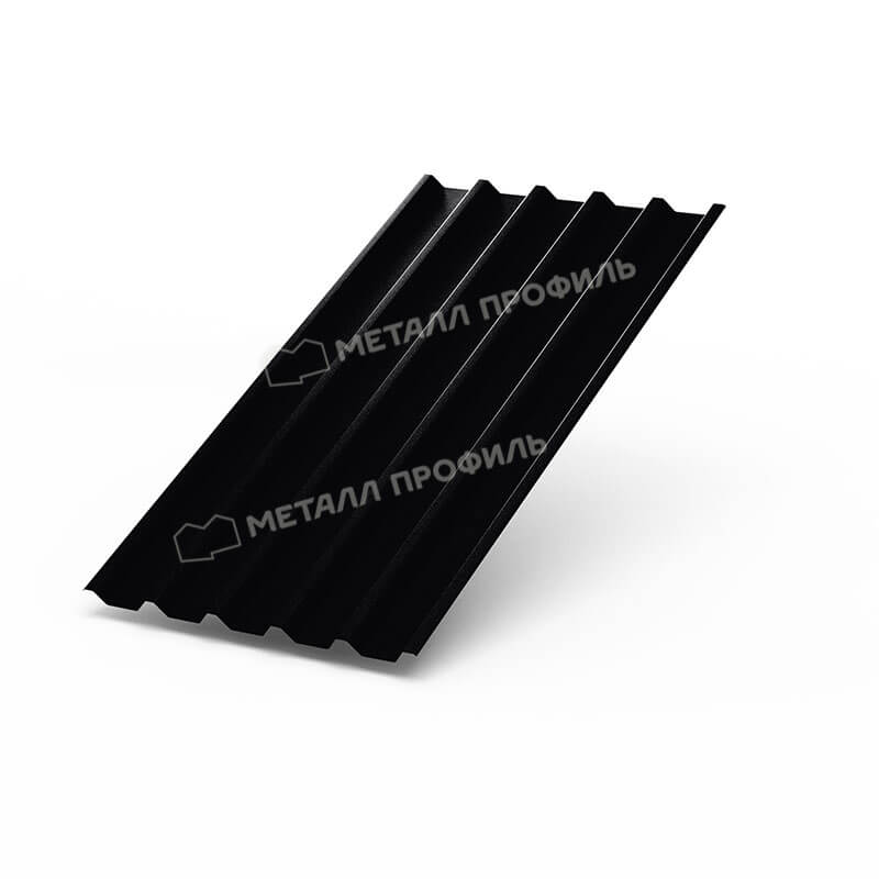 Фото: Профнастил С44 х 1000 - B (PURMAN-20-9005-0.5) в Дубне