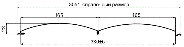 Сайдинг Woodstock-БР-28х330 (ECOSTEEL_T-12-Орех-0.45) в Дубне