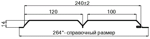 Фото: Сайдинг Lбрус-15х240 (Steelmatt-20-8017-0.4±0.08мм) в Дубне