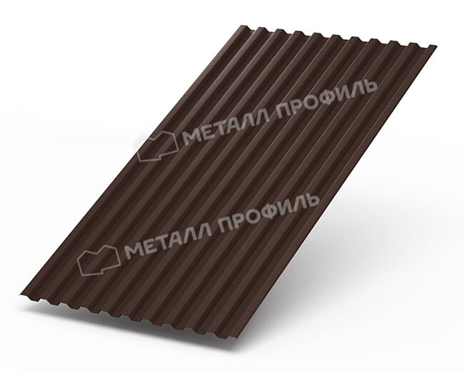 Профнастил С21 х 1000 - B (Steelmatt-20-8017-0.4±0.08мм) в Дубне