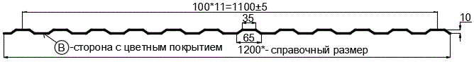 Фото: Профнастил МП10 х 1100 - B (VALORI-20-Grey-0.5) в Дубне