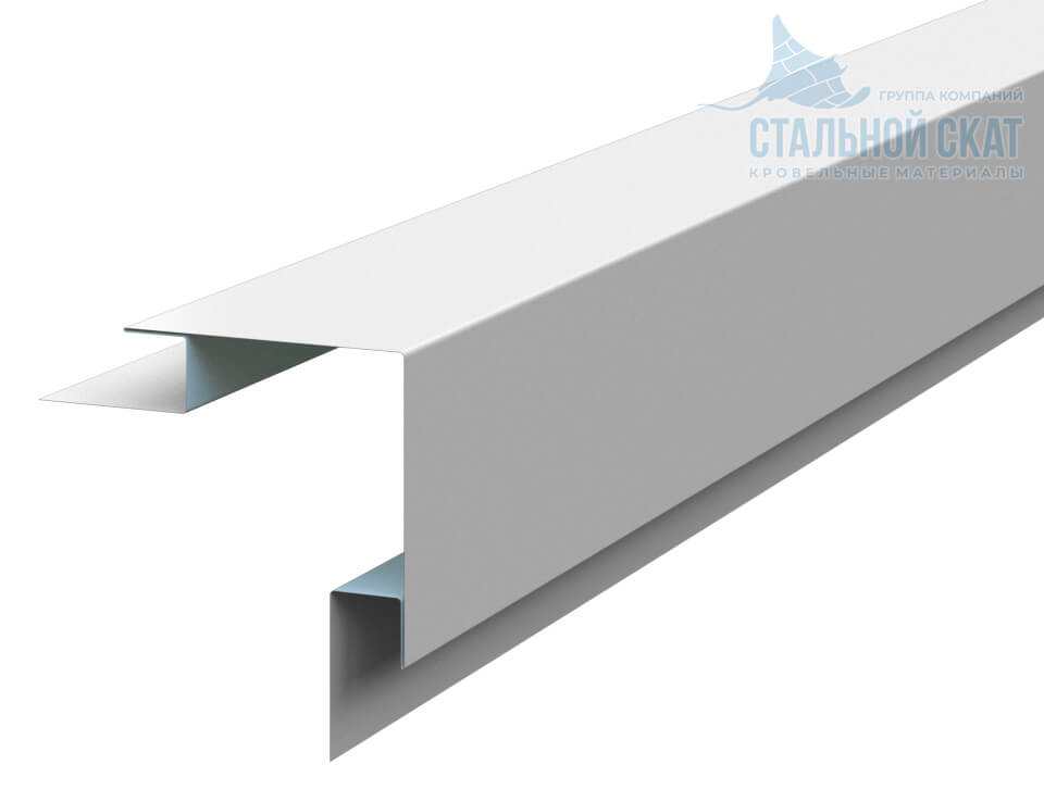 Планка угла наружного сложного 75х75х3000 (ПЭ-01-9010-0.45) в Дубне