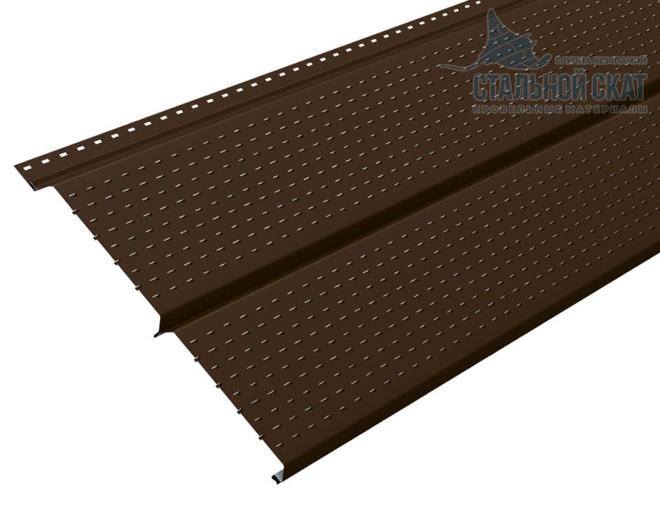 Софит перфор. Lбрус-XL-14х335 (VALORI-20-Brown-0.5) в Дубне