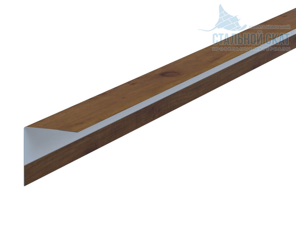 Фото: Планка угла наружного 30х30х3000 (ECOSTEEL_T-12-Дуб-0.45) в Дубне