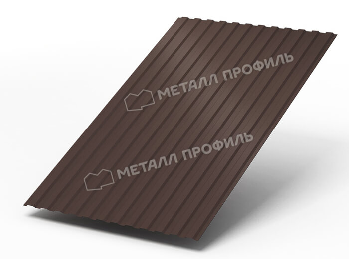 Профнастил МП10 х 1100 - B (ПЭ-01-8017Color-0.4±0.08мм) в Дубне