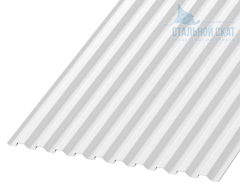 Фото: Профнастил С21 х 1000 - B (PURMAN-20-9010-0.5) в Дубне