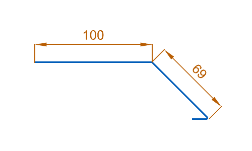 Планка карнизная 100х69х2000 (ПЭ-01-7004-0.4) в Дубне