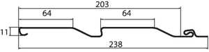 Сайдинг Корабельная доска Grand Line Standart бежевый (3,0м) в Дубне