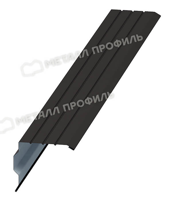 Планка торцевая 90х115х2000 (VALORI-20-Темный Брауни-0.5)